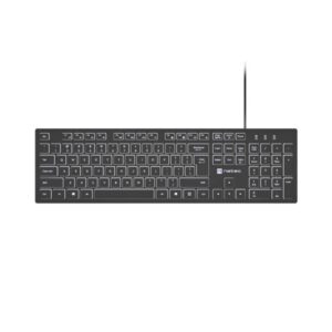 NATEC Herring Glow US Keyboard with Backlight - White (NKL-2342) (NTCNKL-2342)