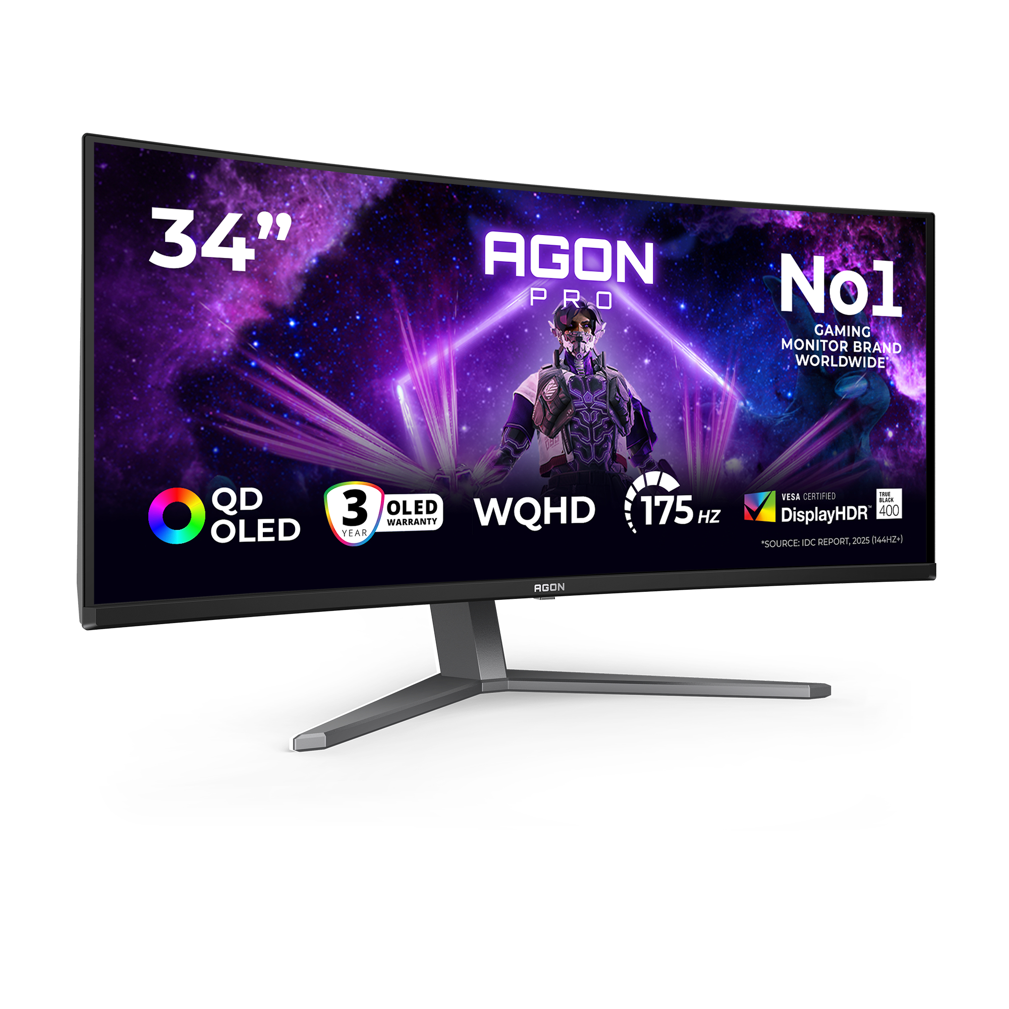 AOC AG346UCD UHD QD-OLED Monitor 34" (AOCAG346UCD) - Image 2