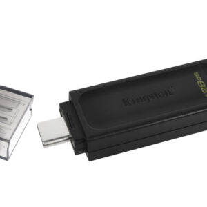 KINGSTON USB Stick Data Traveler DT70/128GB, USB 3.2 Type-C, Black