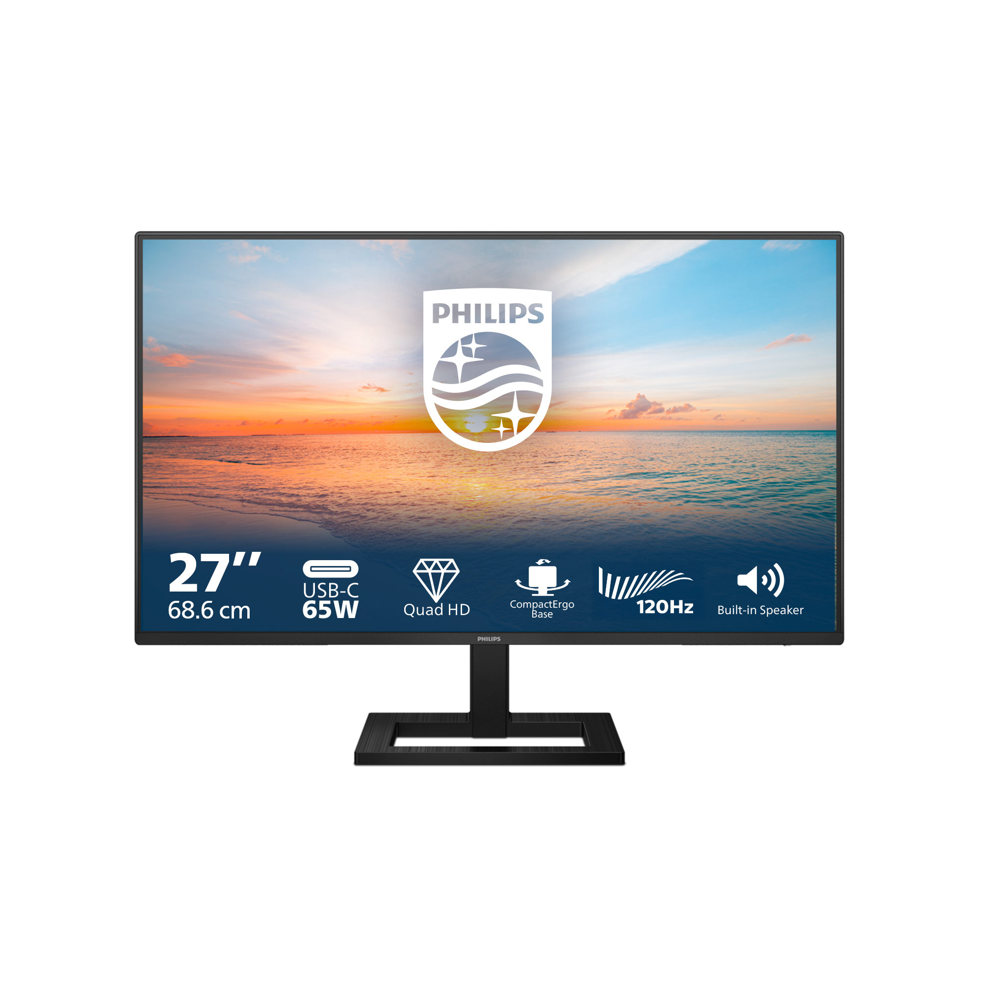 PHILIPS 27E1N1600AE QHD IPS Monitor 27" with speakers (PHI27E1N1600AE) - Image 2