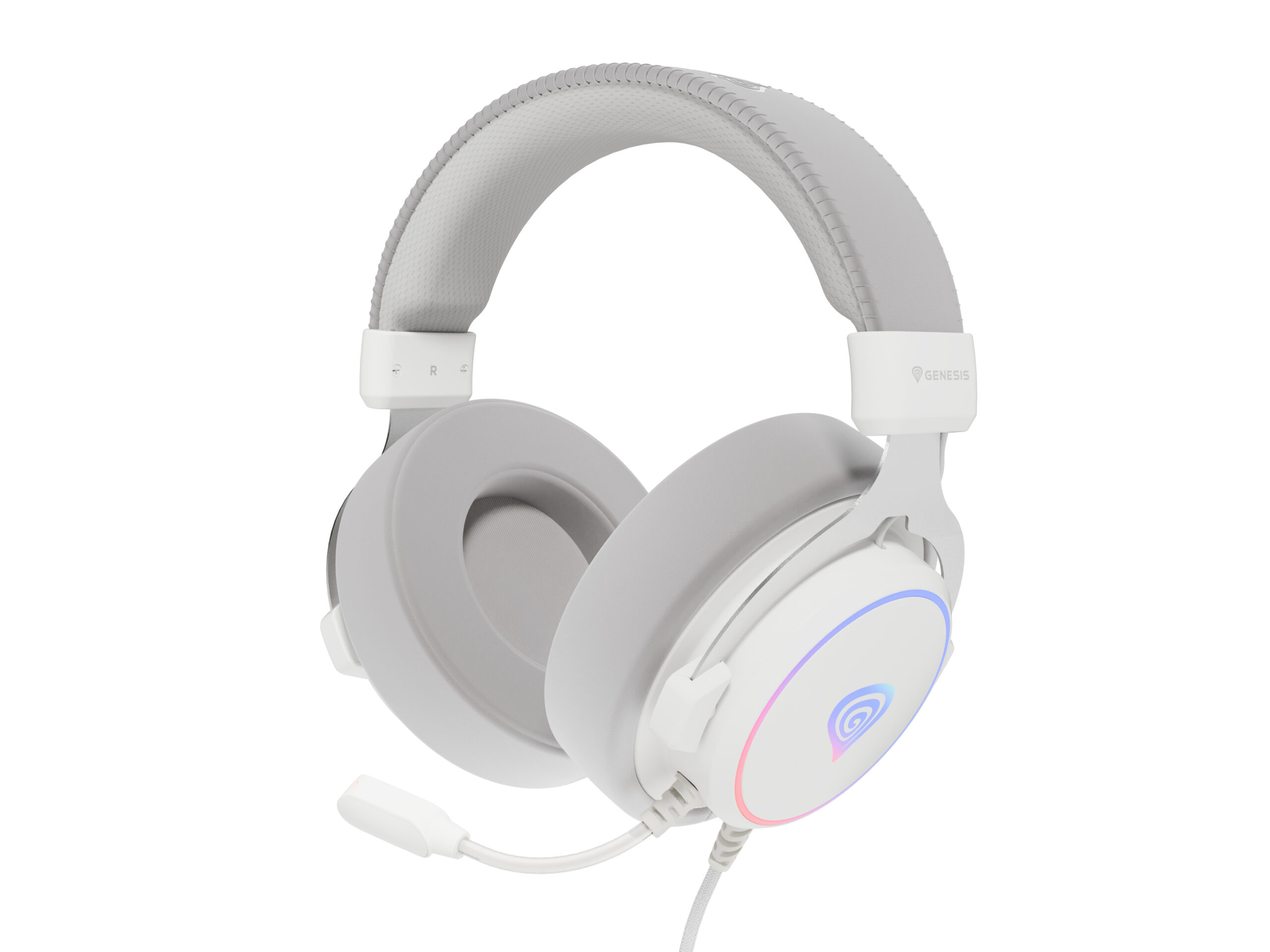 Genesis Gaming Headset Neon 764 with Microphone RGB Illumination White, USB (NSG-2170) (GNSNSG-2170)