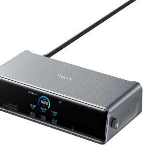 Anker Docking Station Prime 14 in 1, USB-C,Triple 4K@60Hz, 2 HDMI+1 DP, 140W Max Power, Smart Display