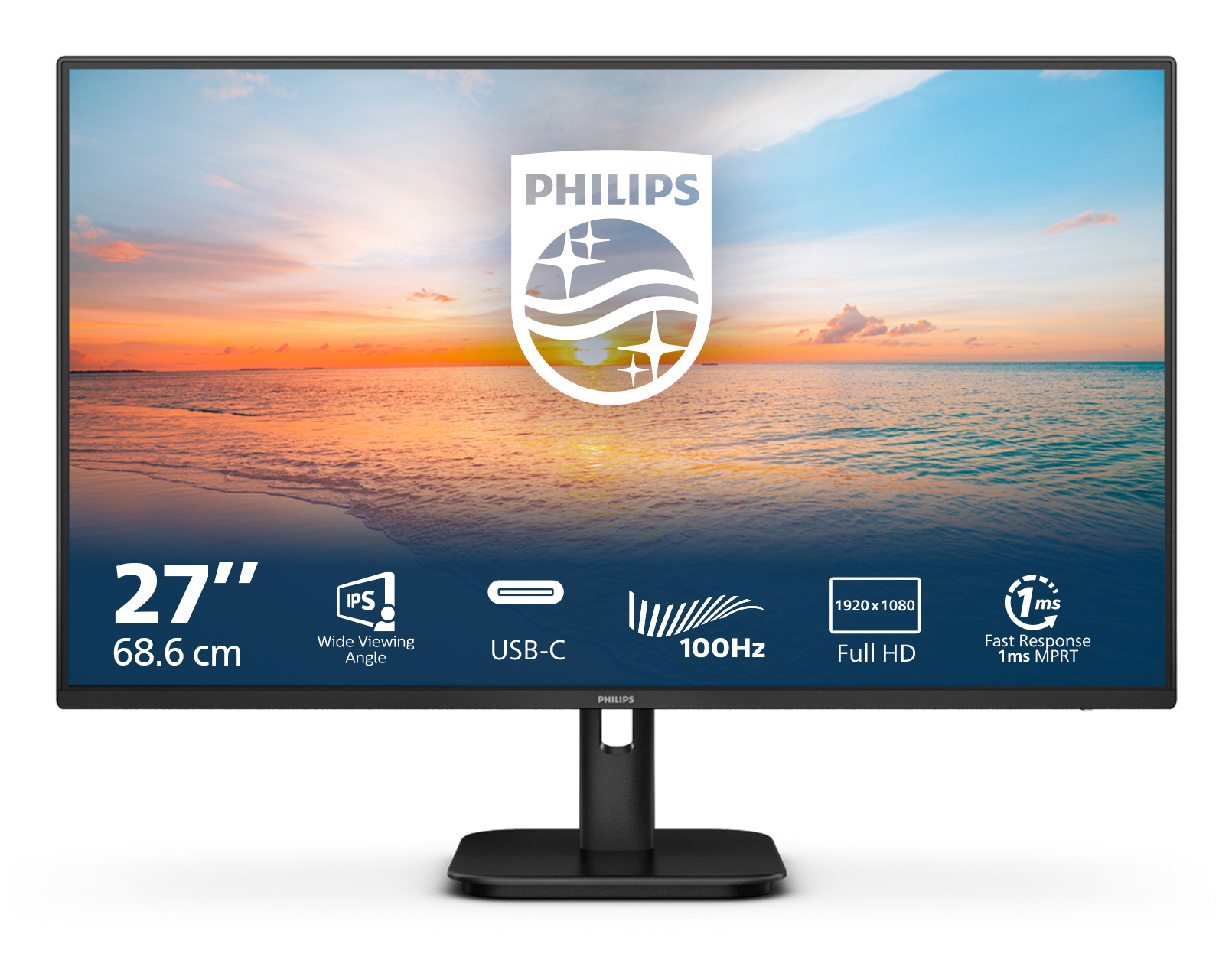 PHILIPS 27E1N1300A/00 FHD IPS USB-C Monitor 27" with speakers (PHI27E1N1300) - Image 2