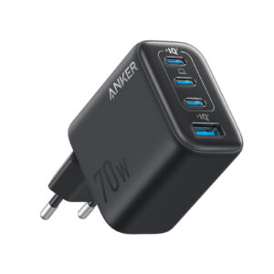 ANKER ZOLO CHARGER 70W, 4-PORT, PD 3.0 BLACK