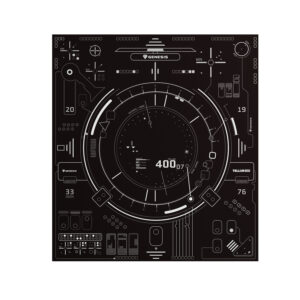 Genesis Gaming Protective Floor Mat Tellur 400 Square HUD 110 x 100cm (NDG-2065) (GNSNDG-2065)