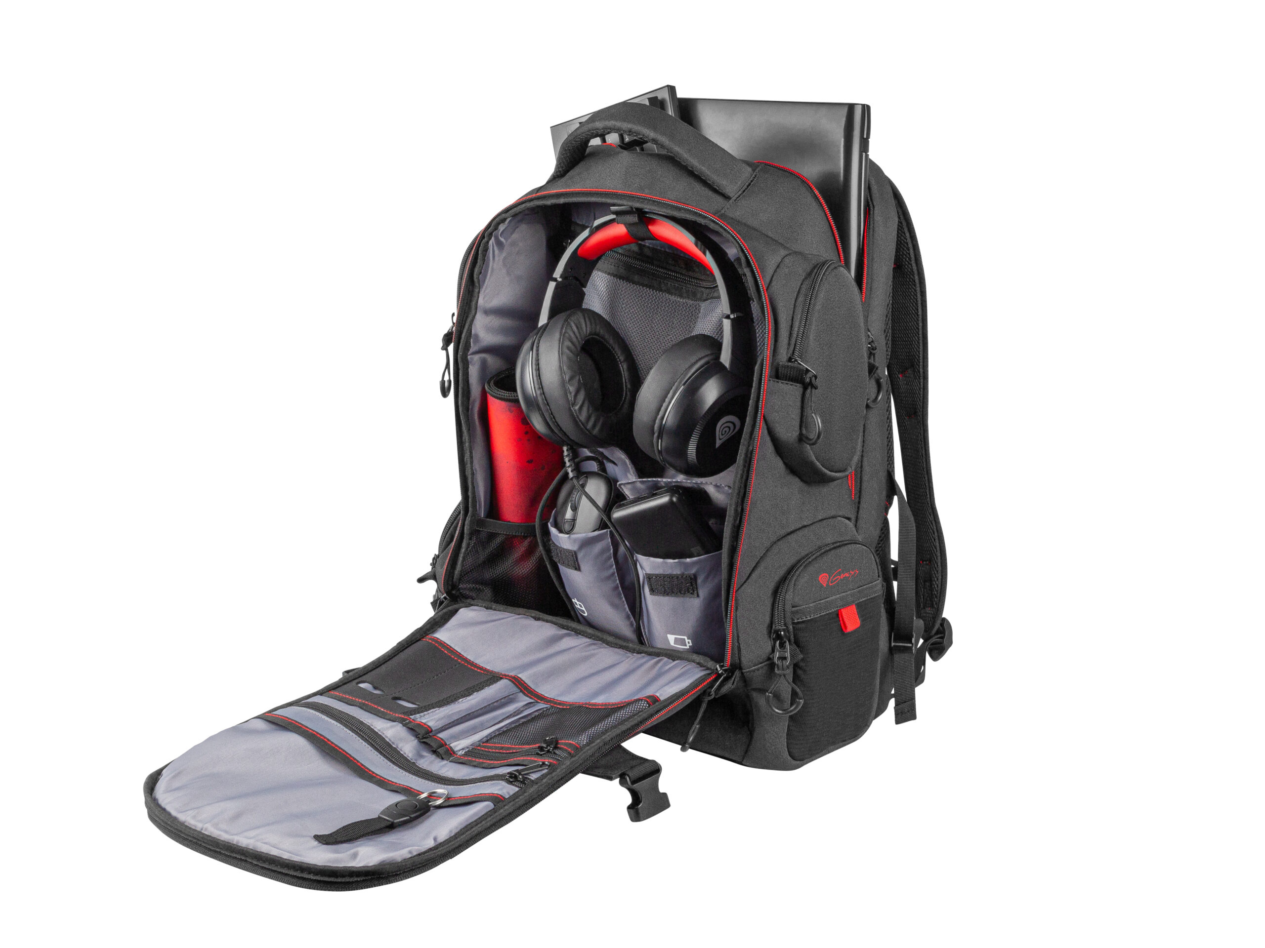 Genesis Gaming Laptop Backpack Pallad 550 Black 15.6"/17.3" 24L (NBG-1691) (GNSNBG-1691) - Image 2