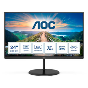 AOC Q24V4EA QHD IPS Monitor 24'' with speakers (AOCQ24V4EA)