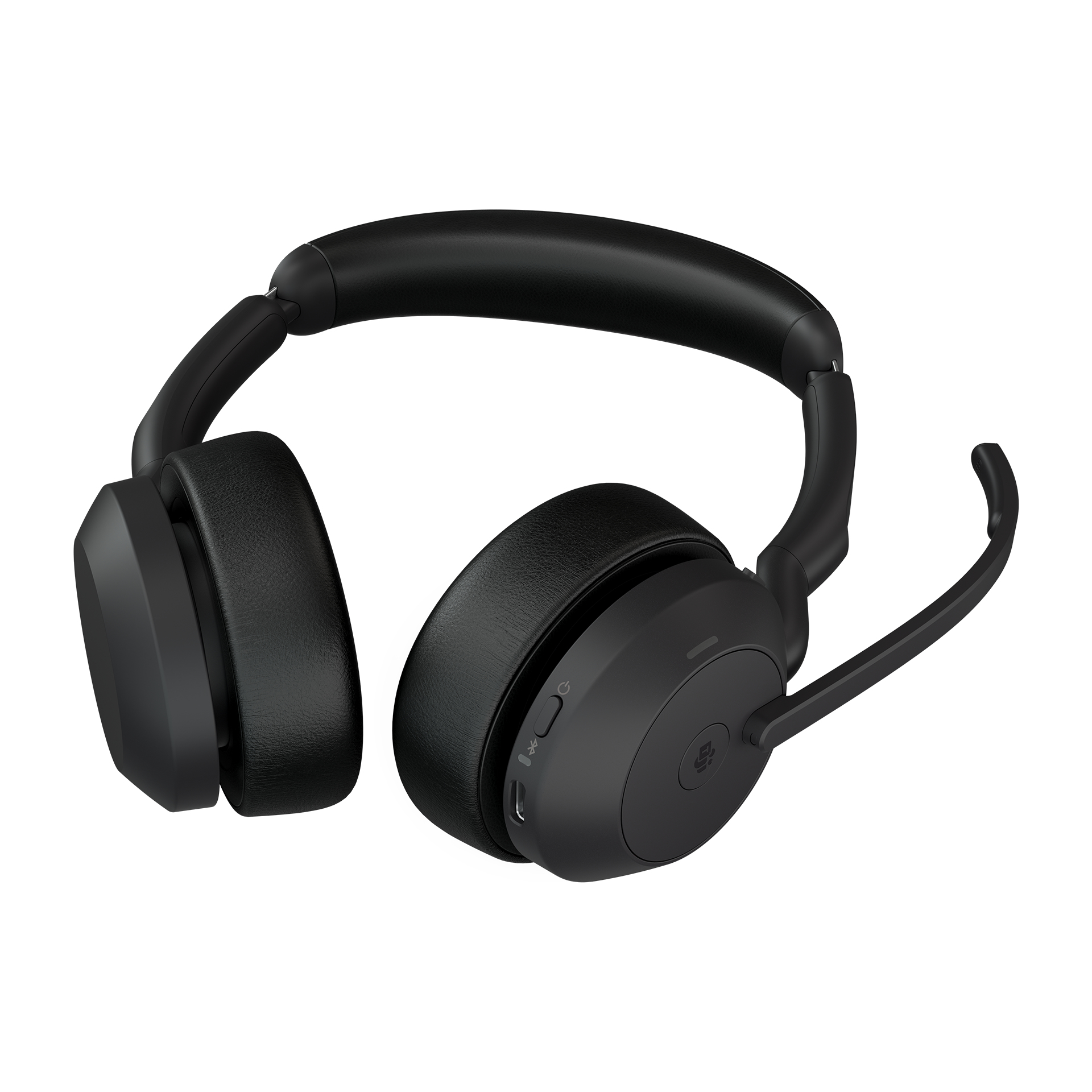 JABRA Evolve2 55 Wireless Stereo Headset MS USB-C Link 380c Black (25599-999-899) (JAB25599-999-899) - Image 3